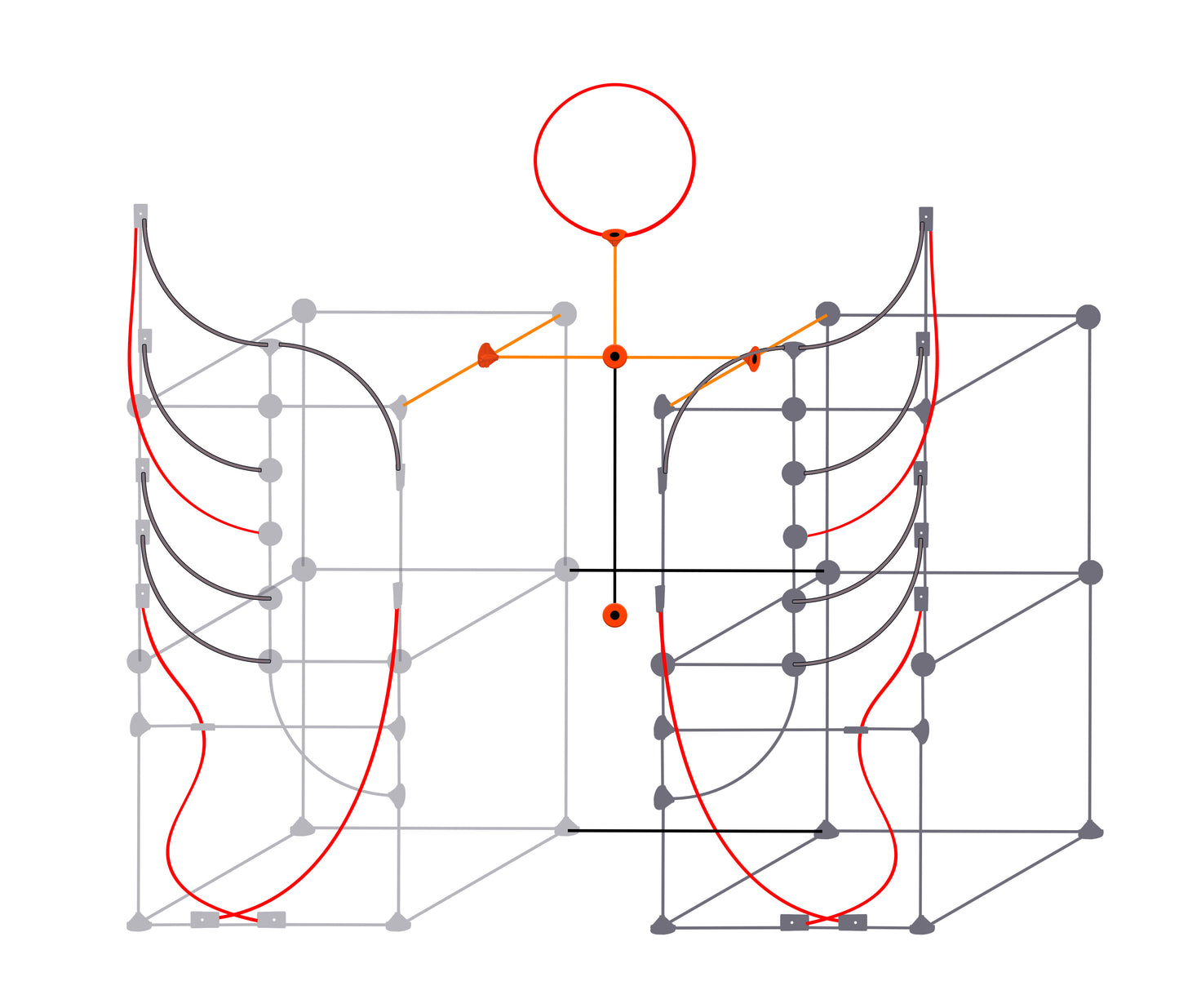 Angel Wings Framework Kit No Lights