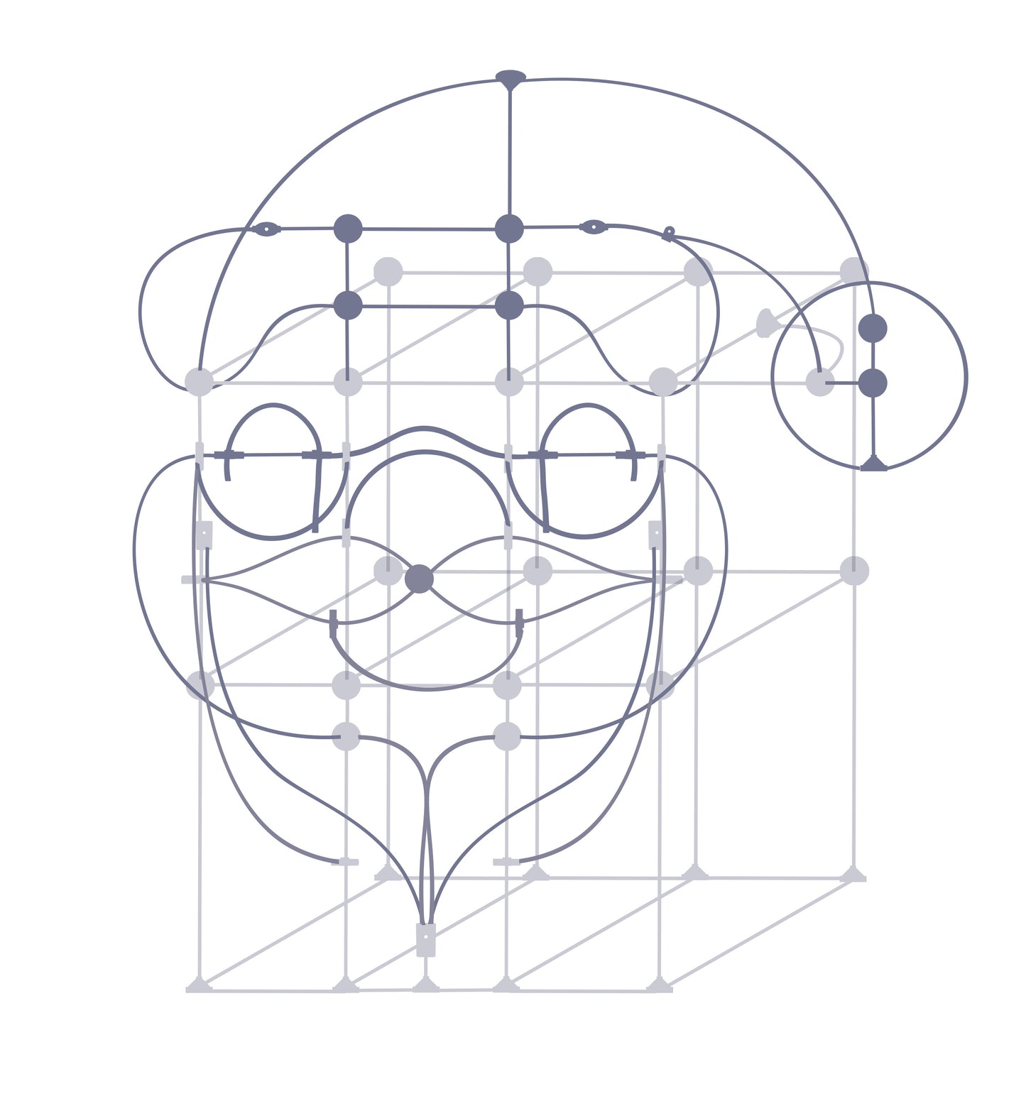 Santa's Silhouette Framework Kit Frame Only