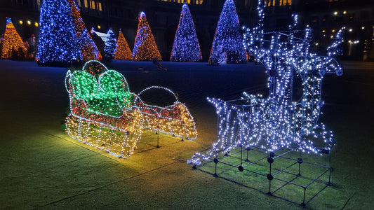 Deluxe Sleigh & 1 Pair Reindeer With Lights (RA) to Full Kit With Lights Upgrade Pack
