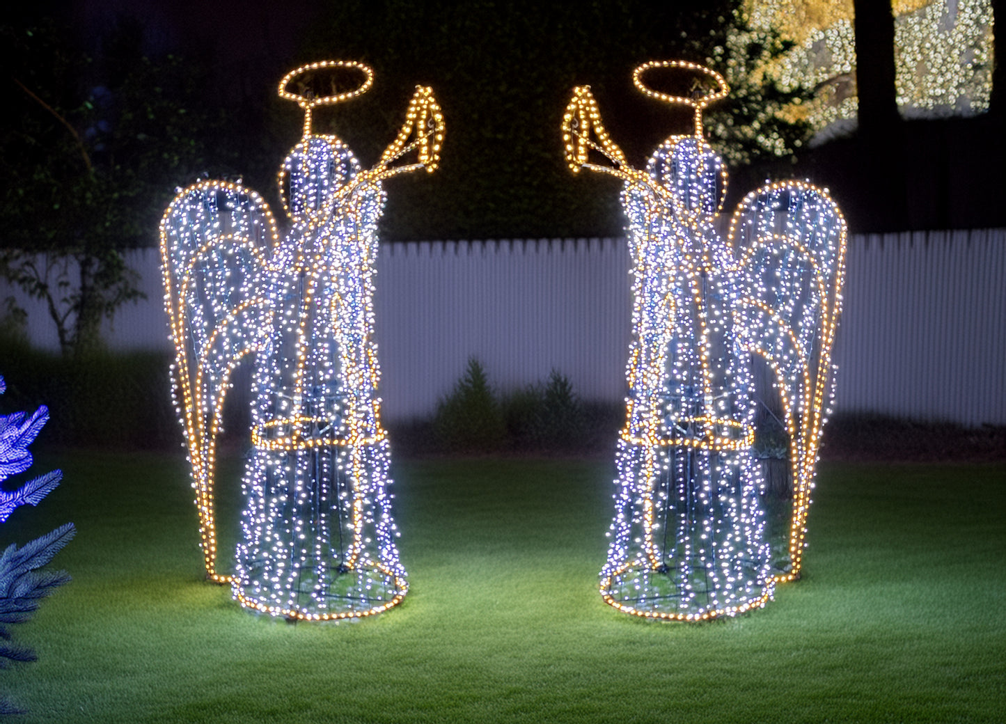 Archangel With Lights Cool White (Pair)