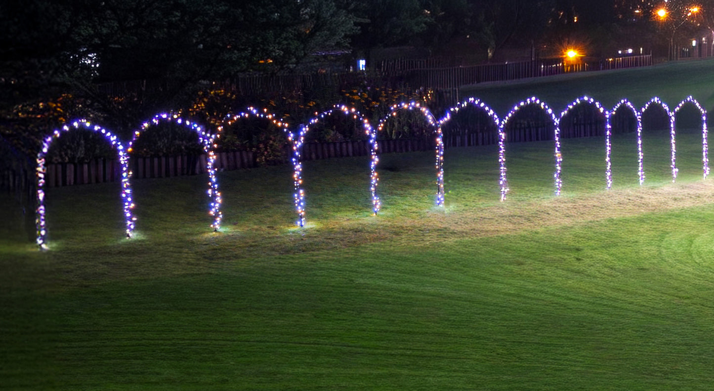 Mini Arch Set with Lights Red 11 arches 7.7mtrs (Length)