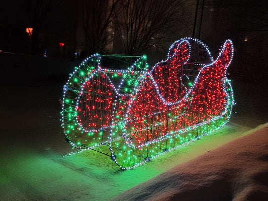 Santa's Sleigh with Lights to Full Kit With Lights Upgrade Pack