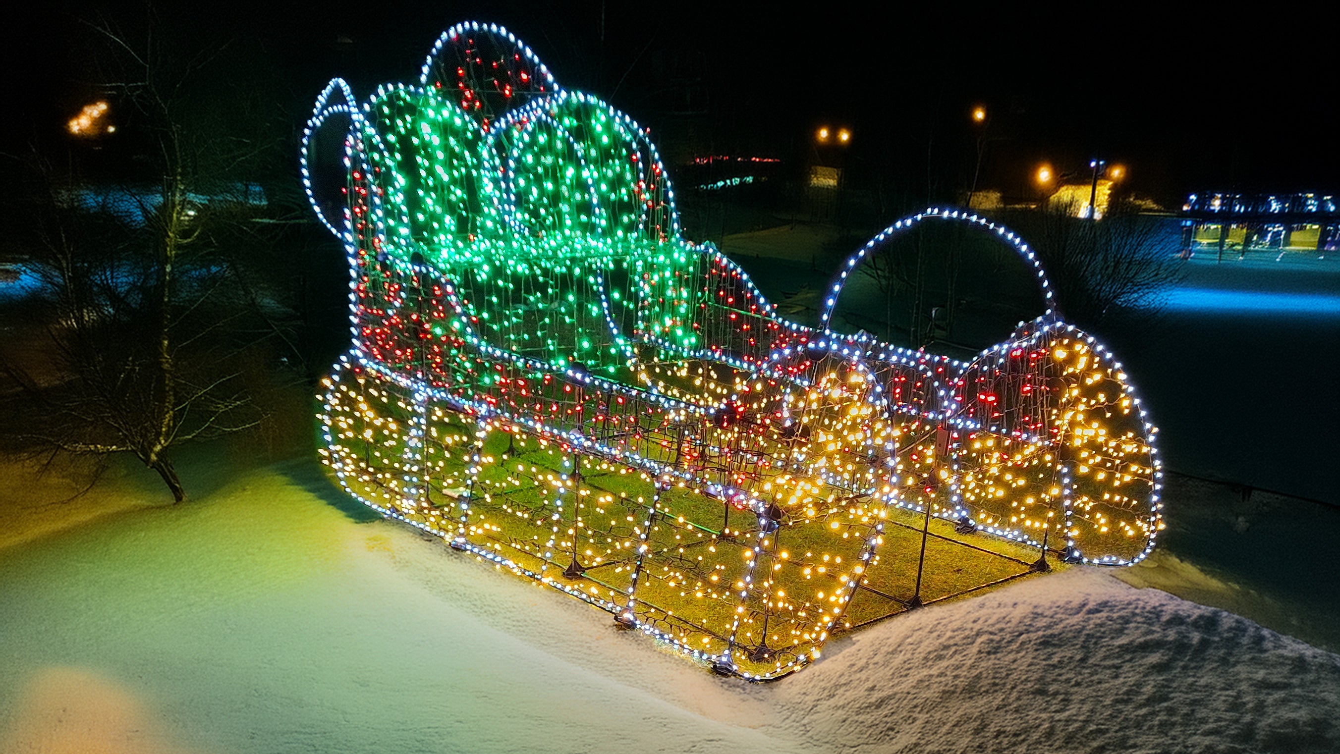 Deluxe Sleigh Kit With Lights Lights – Festive Frames