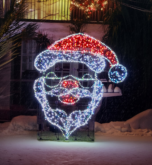 Santa's Silhouette Kit With Lights