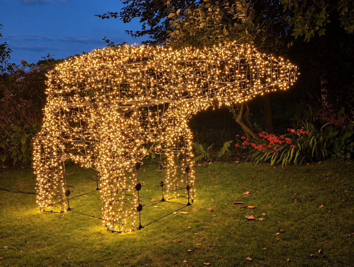 Polar Bear Framework Kit With Lights Warm White