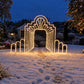 Art Deco Archway Illusion Framework Kit With Lights Warm White