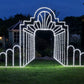 Art Deco Archway Illusion Framework Kit With Lights Cool White