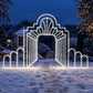 Art Deco Archway Illusion Framework Kit With Lights Cool White