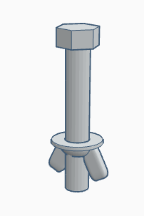 Extra Long 55mm Bolt Set x 5