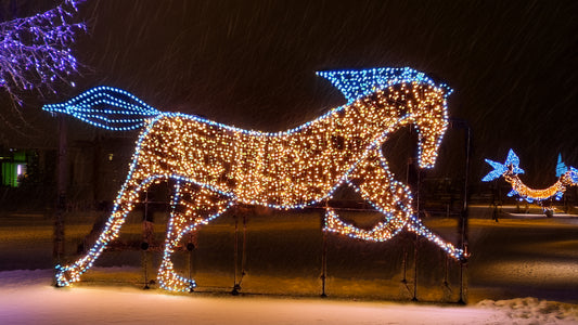 Palomino Horse Kit With Lights