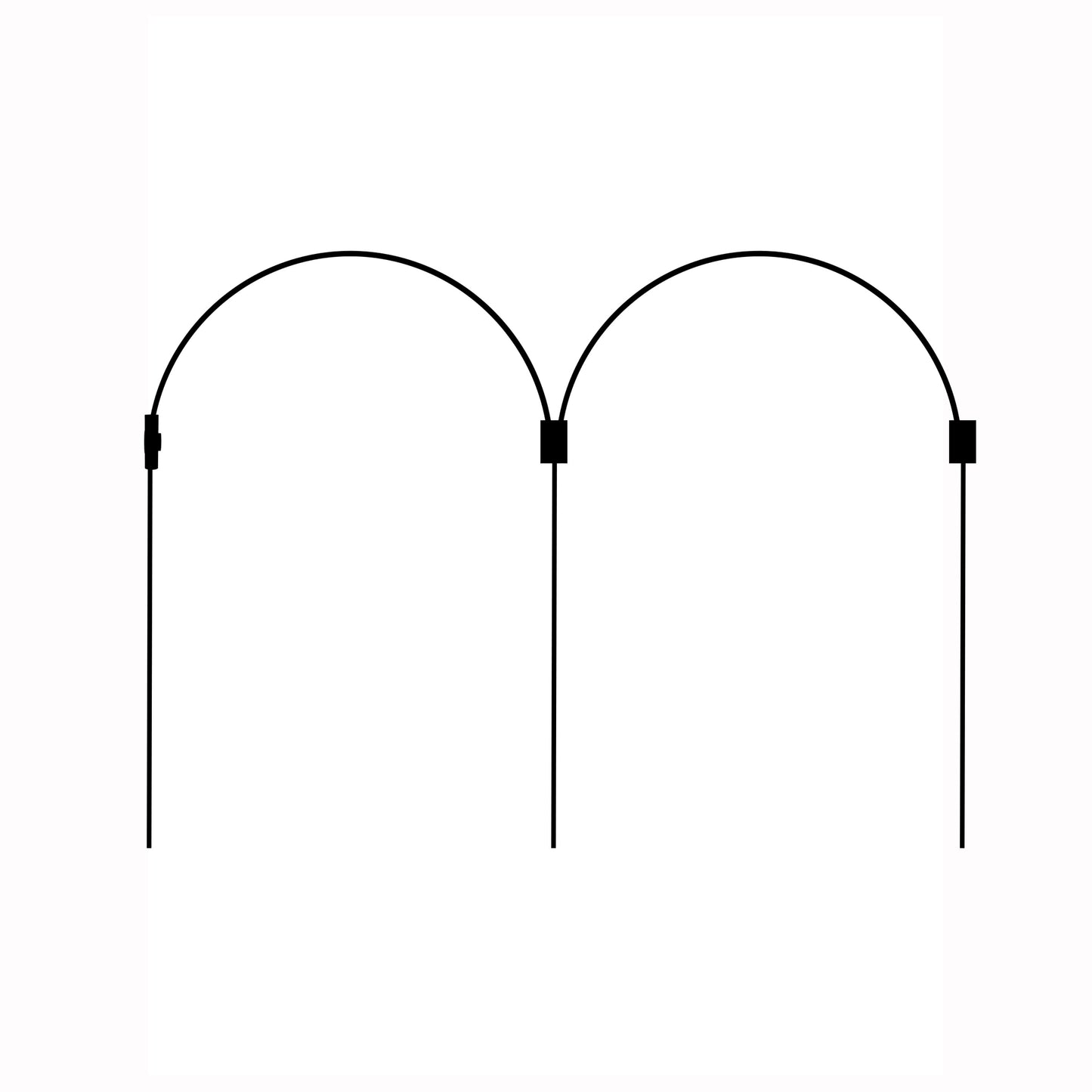 Mini Arch Set Framework Only 11 arches 7.7mtrs