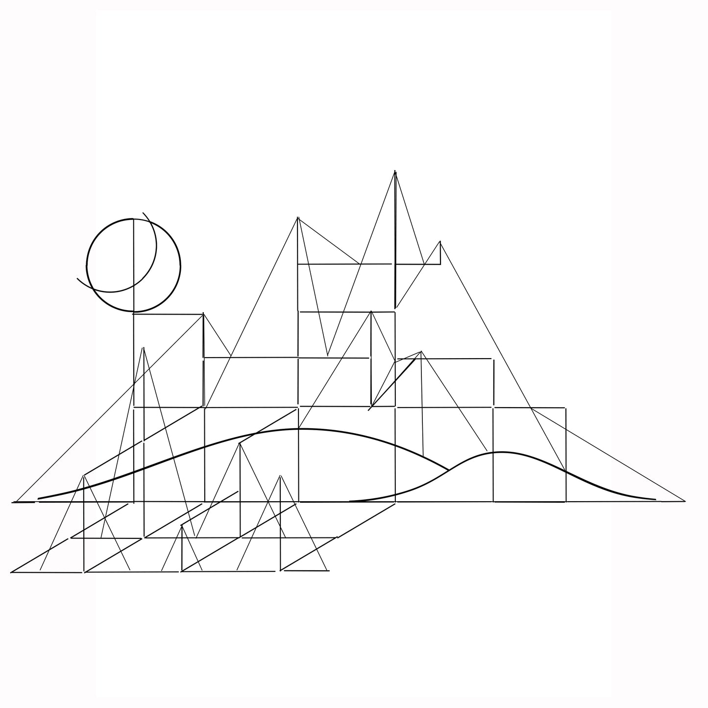 Moonlit Mountain Framework Kit No Lights
