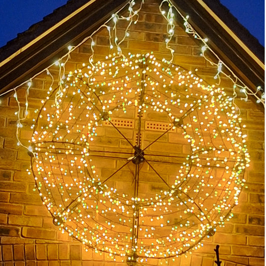 Wreath 140cm With Lights Warm White